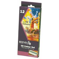 Oil Paint Set Reeves Colours 12 Tubes of 10ml