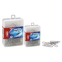 Paperclips 28mm Deli / Razorline 0025 Hangsell case 100 Silver 