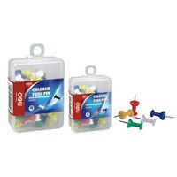 Push Pins Coloured Deli / Razorline 0031 Hangsell Pack 100