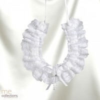 Wedding Motif 014 Horse Shoe All Lace Pearl Roses