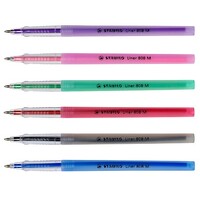 Pen Stabilo Stabiliner Ballpoint Fine 808.F10.46 Box 10 Black