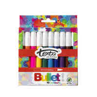 Marker Pens Colouring Texta TX230 Bullet Point Assorted Hangsell Bag Pack 10 