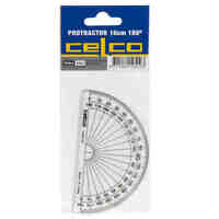 Protractor Celco 100mm 180 Degree Hang Sell 0195106 