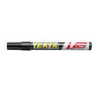 Marker Texta TXC20 Chisel Point Waterproof Xylene Free Black Box 12 