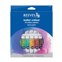 Watercolour Paint Set Reeves 0245500 18 Tubes of 12ml