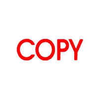 Stamp Deskmate Pre Inked C01A Copy Red