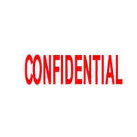 Stamp Deskmate Pre Inked C11 Confidential Red