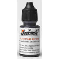 Stamp Pad Ink Refill Deskmate 10ml bottle Black 