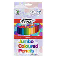 Pencil Texta Jumbo Colour 0307030 Pack 12