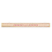 Ruler Wooden Polished 30cm Celco Box 25 0321750 