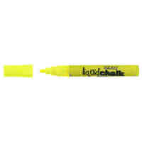 Liquid Chalk Marker Texta Dry Wipe 4.5mm Bullet Card of 1 Yellow 