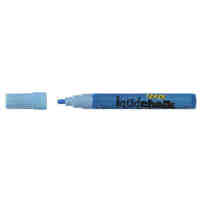 Liquid Chalk Marker Texta Dry Wipe 4.5mm Bullet Card of 1 Blue 