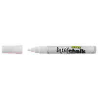 Liquid Chalk Marker Texta Dry Wipe 4.5mm Bullet Card of 1 White 