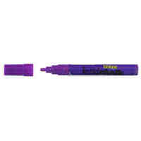 Liquid Chalk Marker Texta Dry Wipe 4.5mm Bullet Card of 1 Purple 