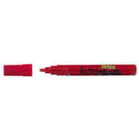 Liquid Chalk Marker Texta Dry Wipe 4.5mm Bullet Card of 1 Red 