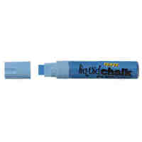 Liquid Chalk Marker Texta Dry Wipe 15mm Jumbo Chisel Card of 1 Blue 