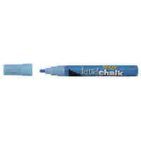 Liquid Chalk Marker Texta Wet Wipe 4.5mm Bullet Card of 1 Blue 