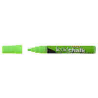 Liquid Chalk Marker Texta Wet Wipe 4.5mm Bullet Card of 1 Green 