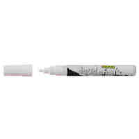 Liquid Chalk Marker Texta Wet Wipe 4.5mm Bullet Card of 1 White 