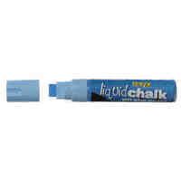 Liquid Chalk Marker Texta Wet Wipe 15mm Jumbo Chisel Card of 1 Blue 