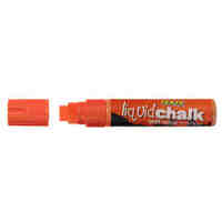 Liquid Chalk Marker Texta Wet Wipe 15mm Jumbo Chisel Card of 1 Orange 