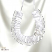 Wedding Motif 042 Horse Shoe With Diamente Heart