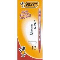 Pen Bic Diamante Grip Ballpoint Medium 0642 Red Box 12