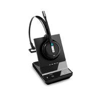EPOS | Sennheiser Impact SDW 5016 DECT Wireless Office Monoaural Headset w/ base station, for PC, Desk Phone & Mobile, Included BTD 800 Dongle, 3-in-1