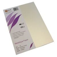 Paper A4 Quill Metallique Kimberley Mother of Pearl 120gsm 06603 Pack 25 