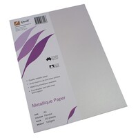 Paper A4 Quill Metallique Kimberley Peridot 120gsm 06022 Pack 25