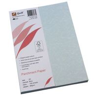 Paper A4 Parchment Text Quill Blue 89gsm/90gsm Pack 100 