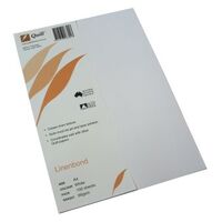 Paper A4 Quill Linenbond White Pack 100 90gsm