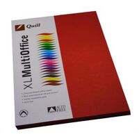 Paper A4 Quill XL Office Red Pack 100     