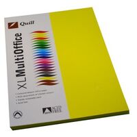 Paper A4 Quill XL Office Lemon Yellow Pack 100 