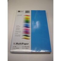 Paper A4 Quill XL MultiPaper 90195  Assorted Brights Colors 80gsm Pack 250 