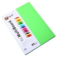 Cardboard A4 Quill XL 90307 Multi Board 210gsm Pack 50 Lime Green 