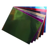 Cardboard Foil 7 Colour Assorted 508 x 630mm Pack 50