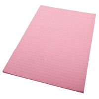 Office Pad A4 Ruled Bank Quill 01012 Pink Pack of 10