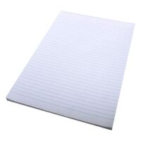 Office Pad A4 Quill Super Bond White 01092 Ruled Both Sides Pack of 10