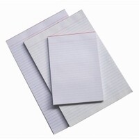 Office Pad Scribbler 125 x 75mm 5 x 3 Inch Plain White 01905 Quill Pack of 20