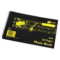 Music Book Quill Q567 Side Bound 15 Leaf Pack 10