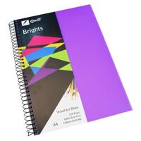 Visual Art Diary A4 Quill Brights Dark Purple