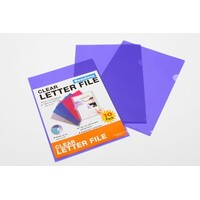 Letter File A4 Beautone Assorted 44009 Pack 10