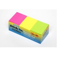 Stick On Notes Beautone 38mm x 50mm Neon Assorted 13119 Pack 12