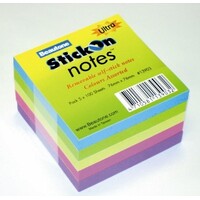 Stick On Notes Beautone 76 x 76mm Ultra Assorted 13903 Pack 5 