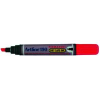 Marker Artline 190 Chisel Point Red Box 12