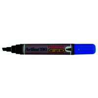 Marker Artline 190 Chisel Point Blue Box 12