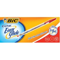 Pen Bic Easy Glide Medium 10321 Red Box 12