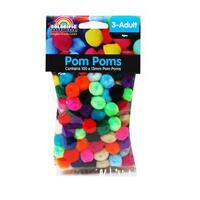 Pom Poms Colorific 13mm Assorted Bag 100