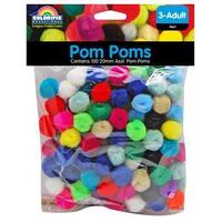 Pom Poms Colorific 20mm Assorted Bag 100